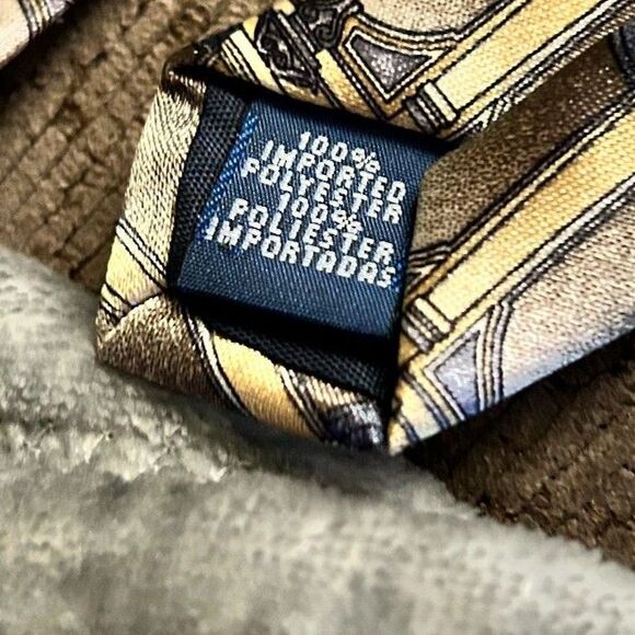 Vintage Don Loper Beverly Hills Patterned Necktie - 3.5 Inch Width - Picture 3 of 8